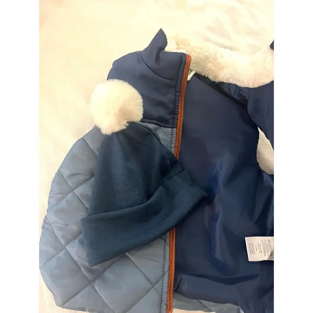 Waterproof Winter Vest & Matching Hat, 3T NWT